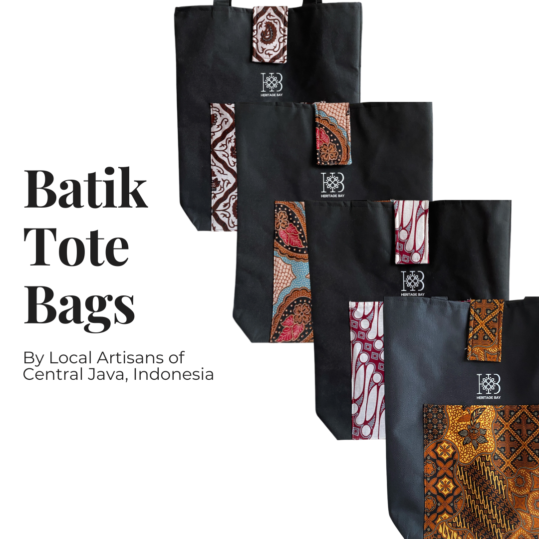 Batik Tote Bags (Black)