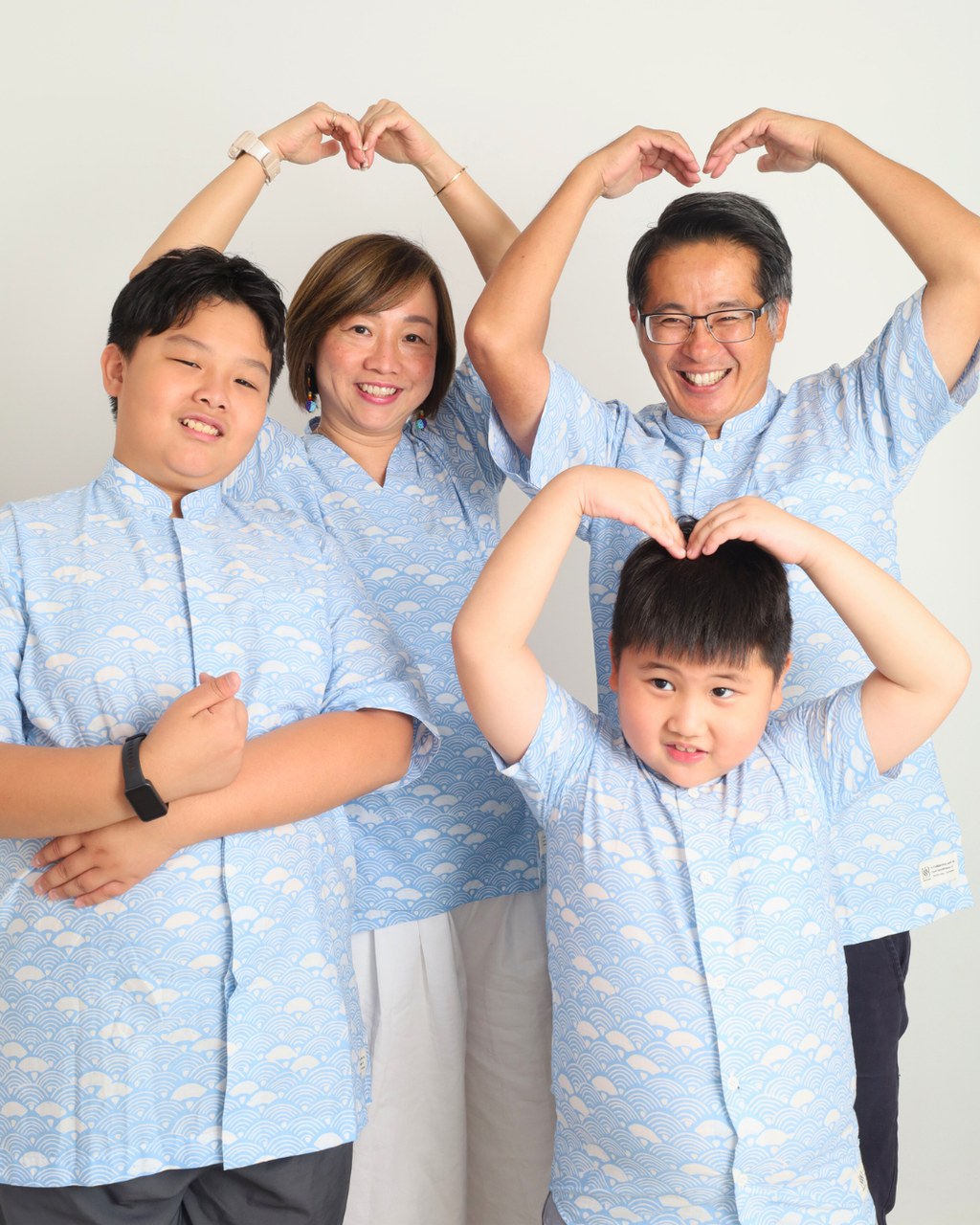 Pastel Blue Seigaiha Shirt