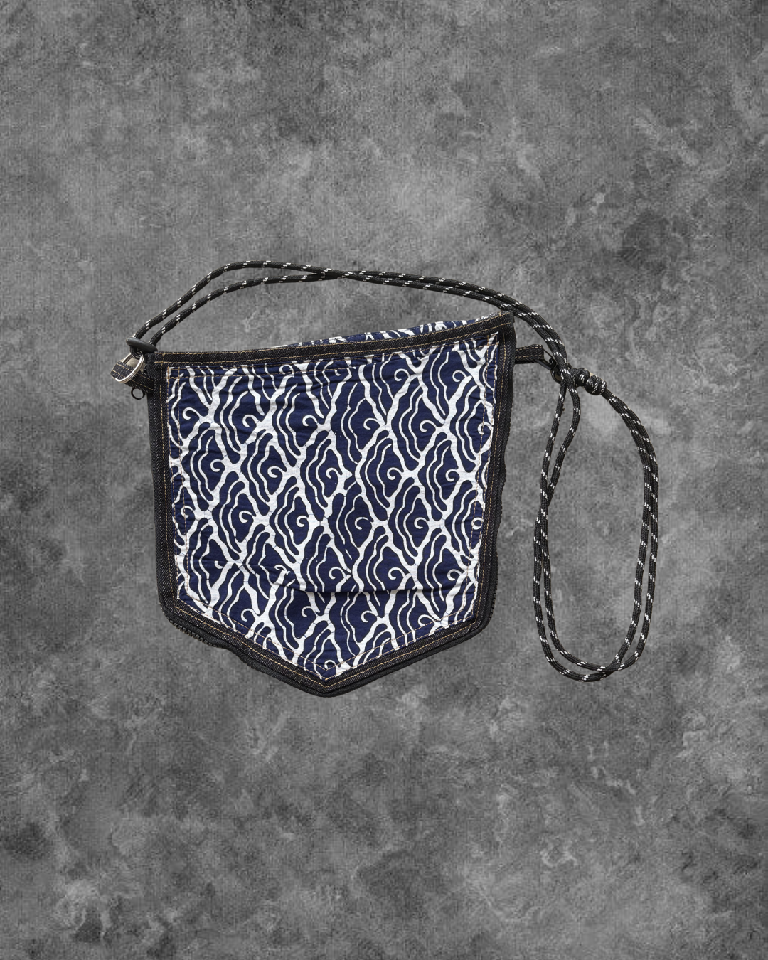 Batik Zipper Sling Bag