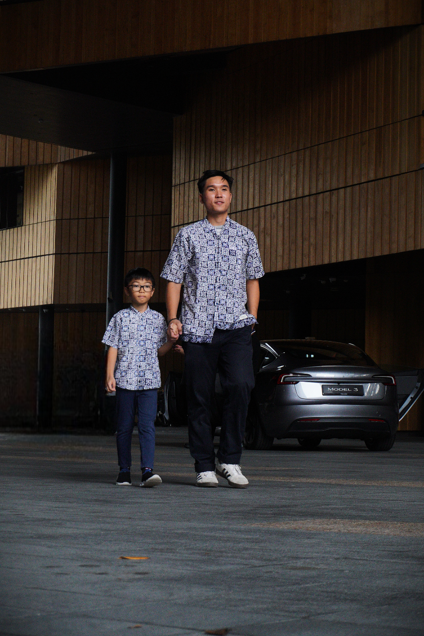 Coral Blue Banji Shirt