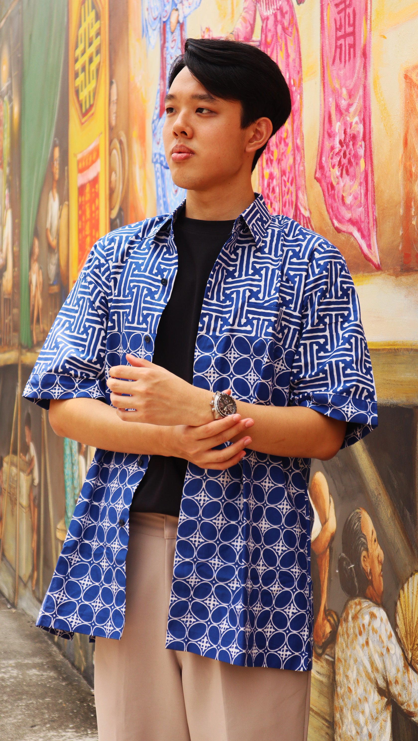 Ocean Banji & Kawung Shirt