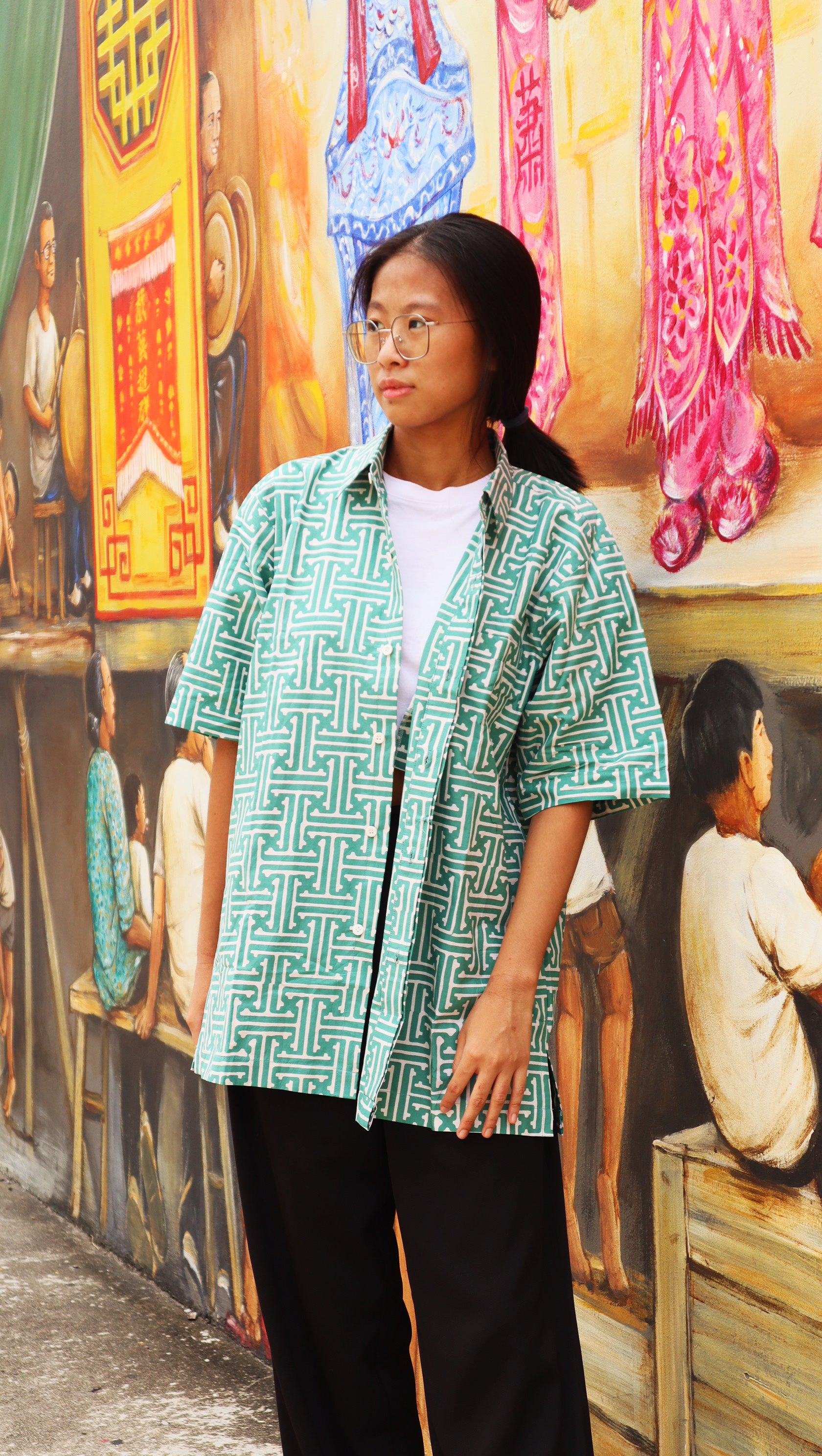 Emerald Banji Shirt