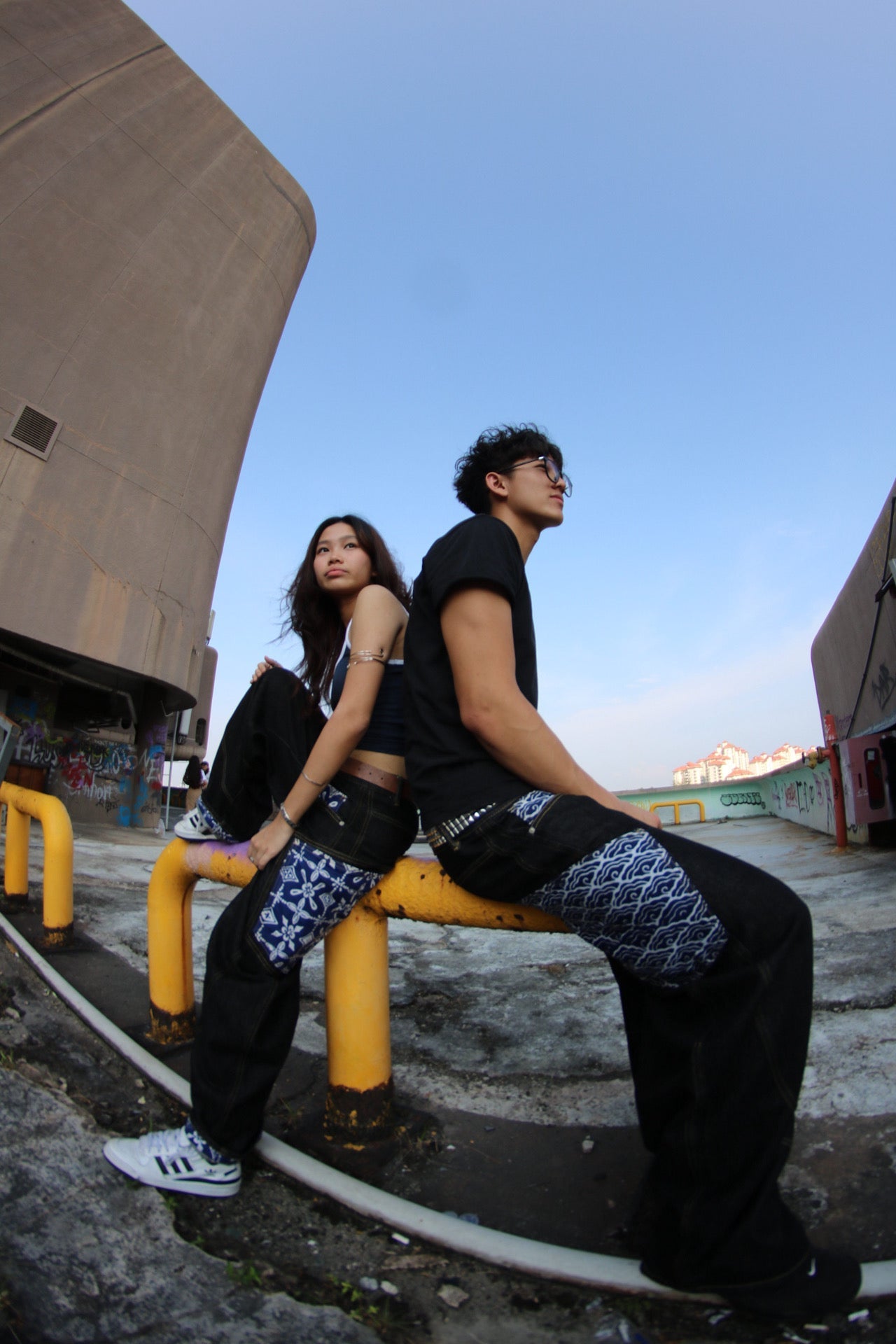 HERIBA Studio Baggy Jeans