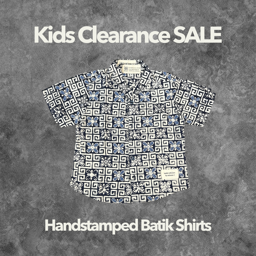 Kids Handstamped Batik Shirts Clearance SALE