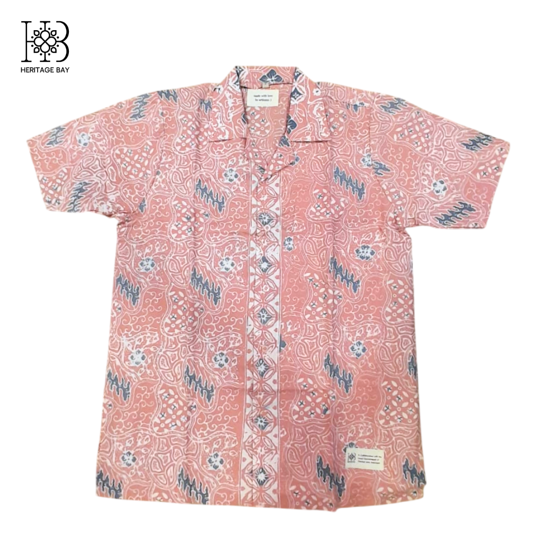 Salmon Flora Shirt