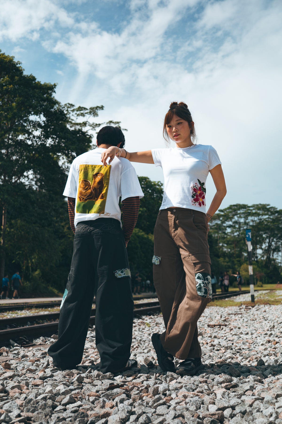 Tembusu Tree Navy-Grey Cargo Pants