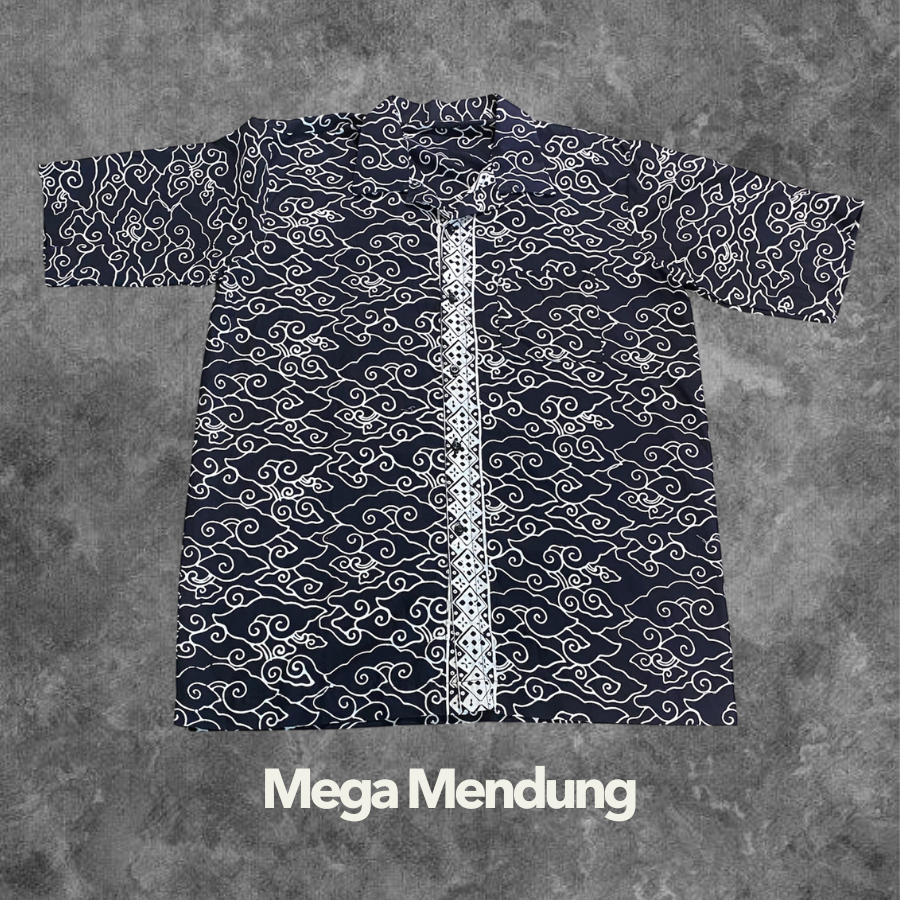 Mega Mendung Adults Handstamped Batik Shirts Clearance Sale