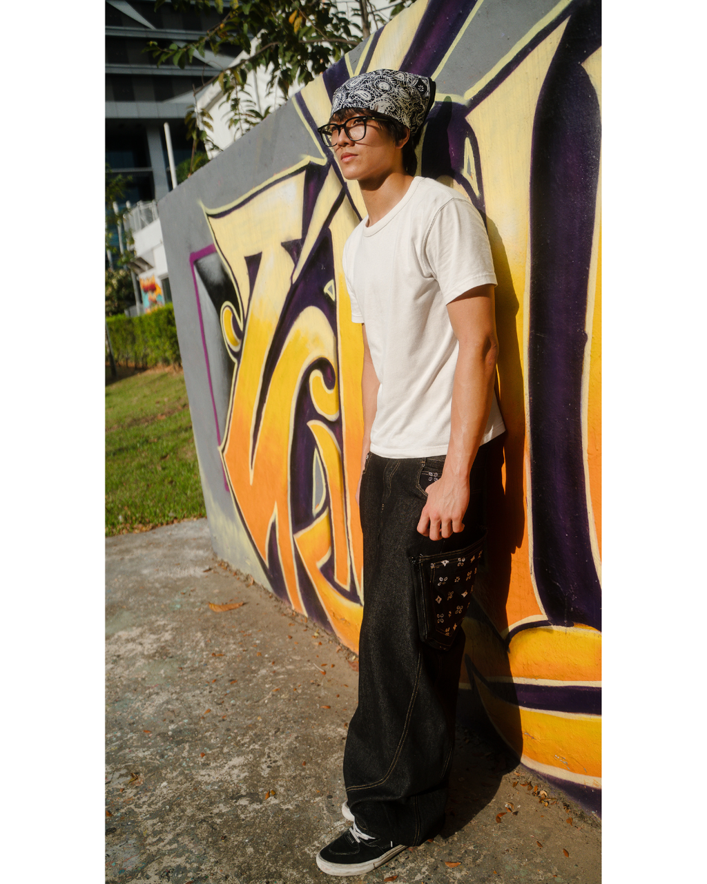 (NEW) Zipper Ceplok Isen Baggy Jeans