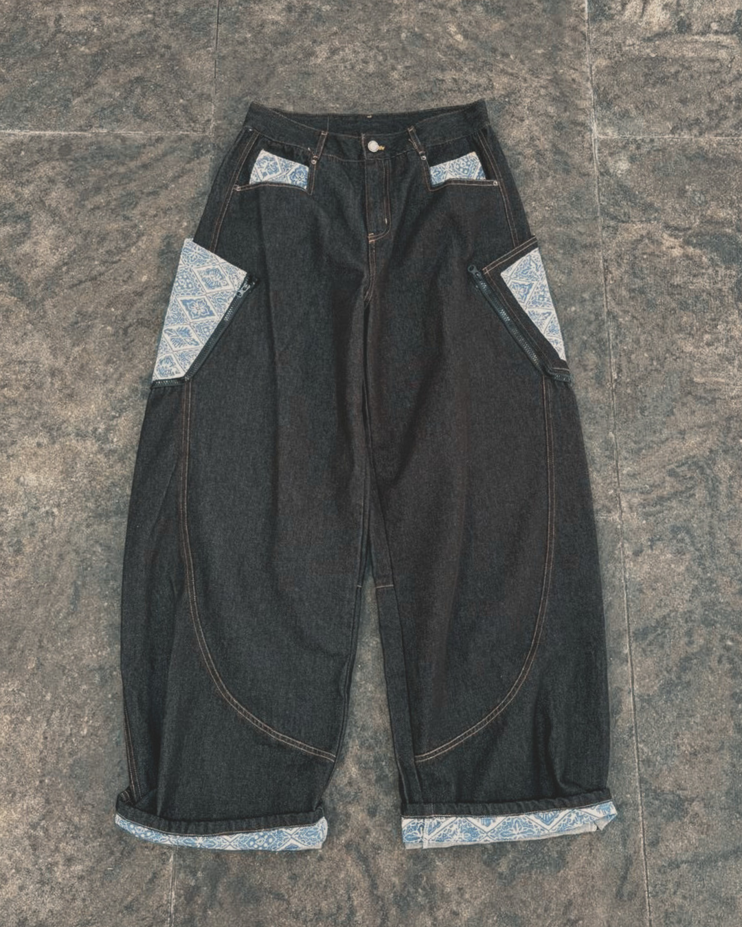 HERIBA Studio Baggy Jeans