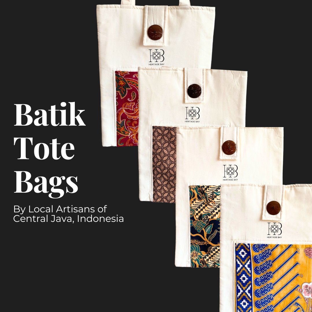 Batik Tote Bags (WHITE)