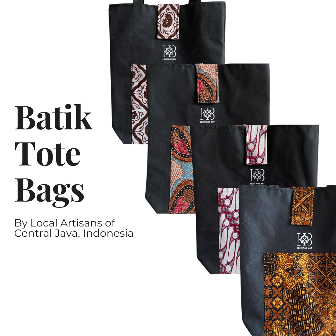 Batik Tote Bags (BLACK)