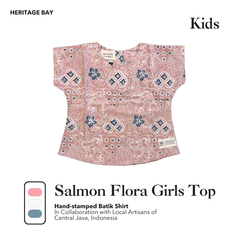 Kids Salmon Flora Girls Top